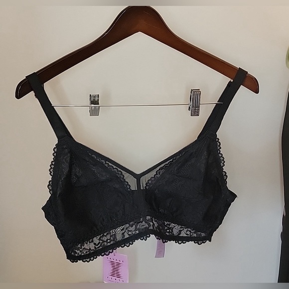 SEXY! SAVAGE X FENTY Black Bralette - Picture 2 of 13